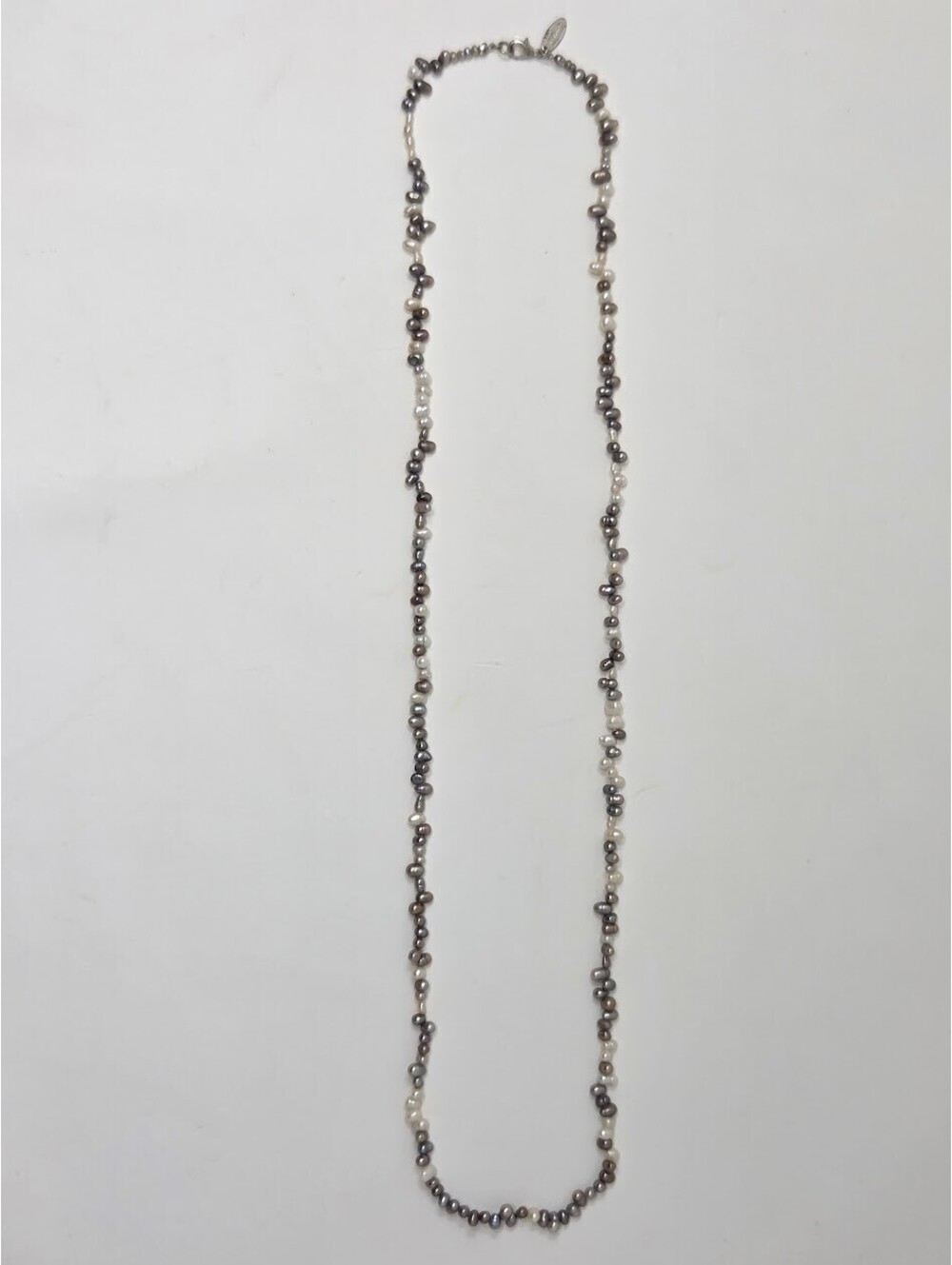 Talbots Genuine Pearl Necklace Mixed Color Strand Lobster Clasp 18 Inch
